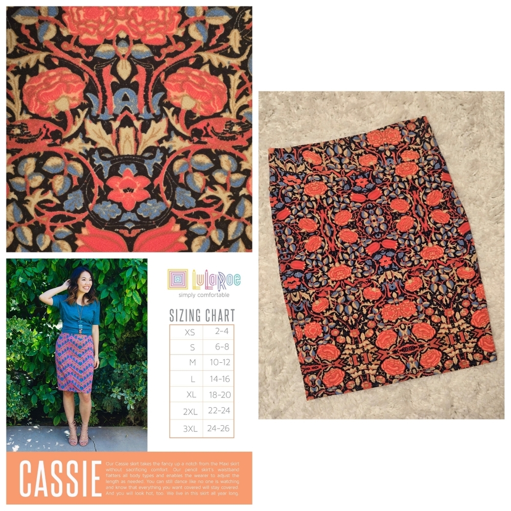 NWOT LuLaRoe Medium Cassie Pencil Skirt
